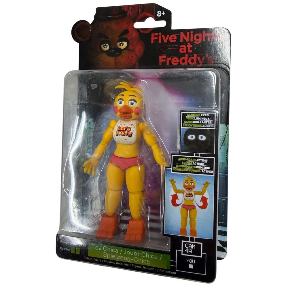 Five Nights at Freddys Toy Chica Action Figure Glowing Eyes Jump-Scare Action